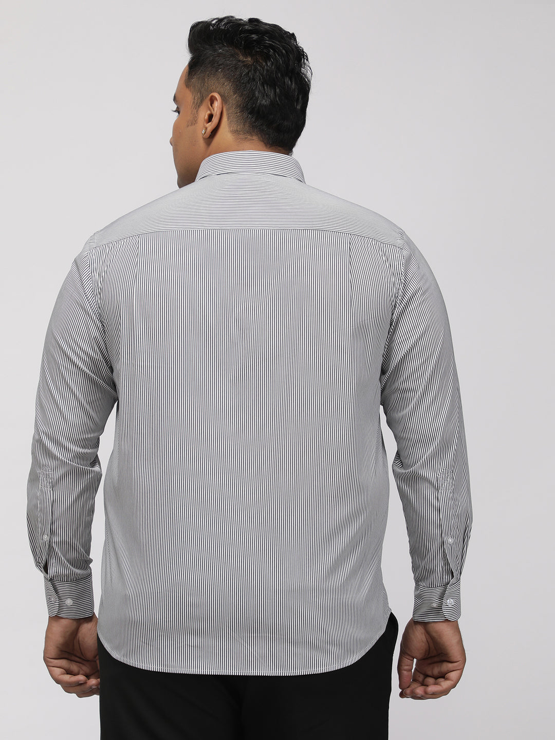 PLUS SIZE HALLMARK FOUR WAY STRETCH STRIPE SHIRT FOR MEN | XL-7XL