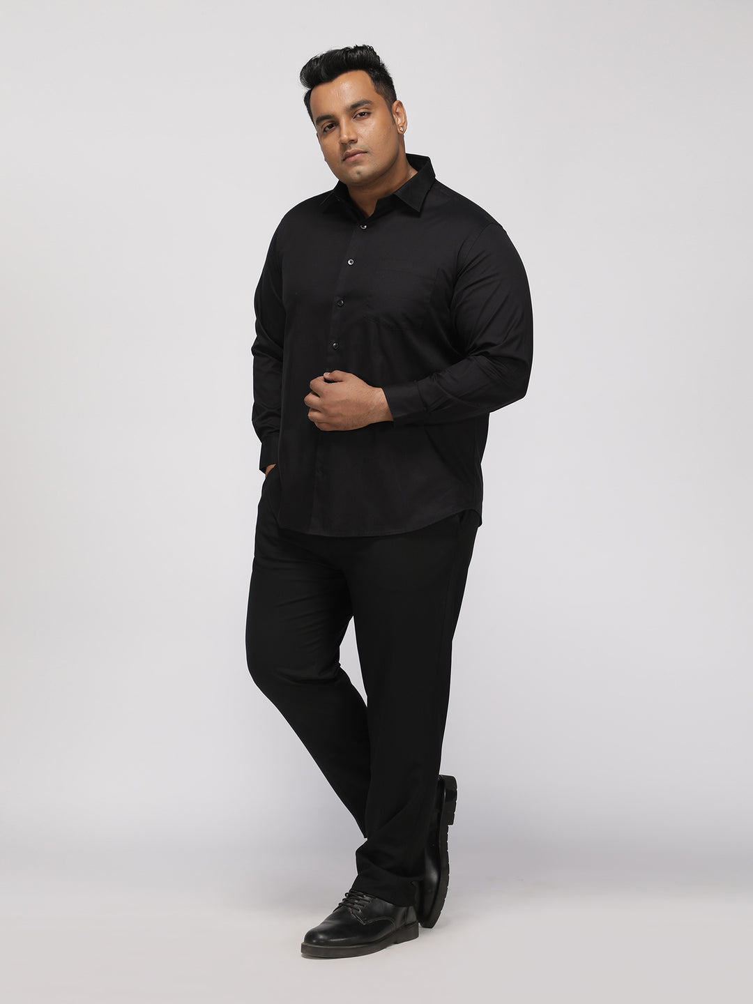 PLUS SIZE HALLMARK EASYCARE POWERBLACK  SHIRT FOR MEN | XL-7XL
