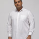 PLUS SIZE HALLMARK EASYCARE PRINTED STRETCH WHITE  SHIRT FOR MEN | XL-7XL