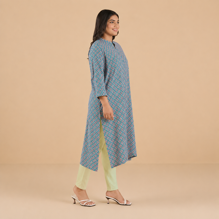 Plus Size Printed Cotton Kurta | XL-7XL
