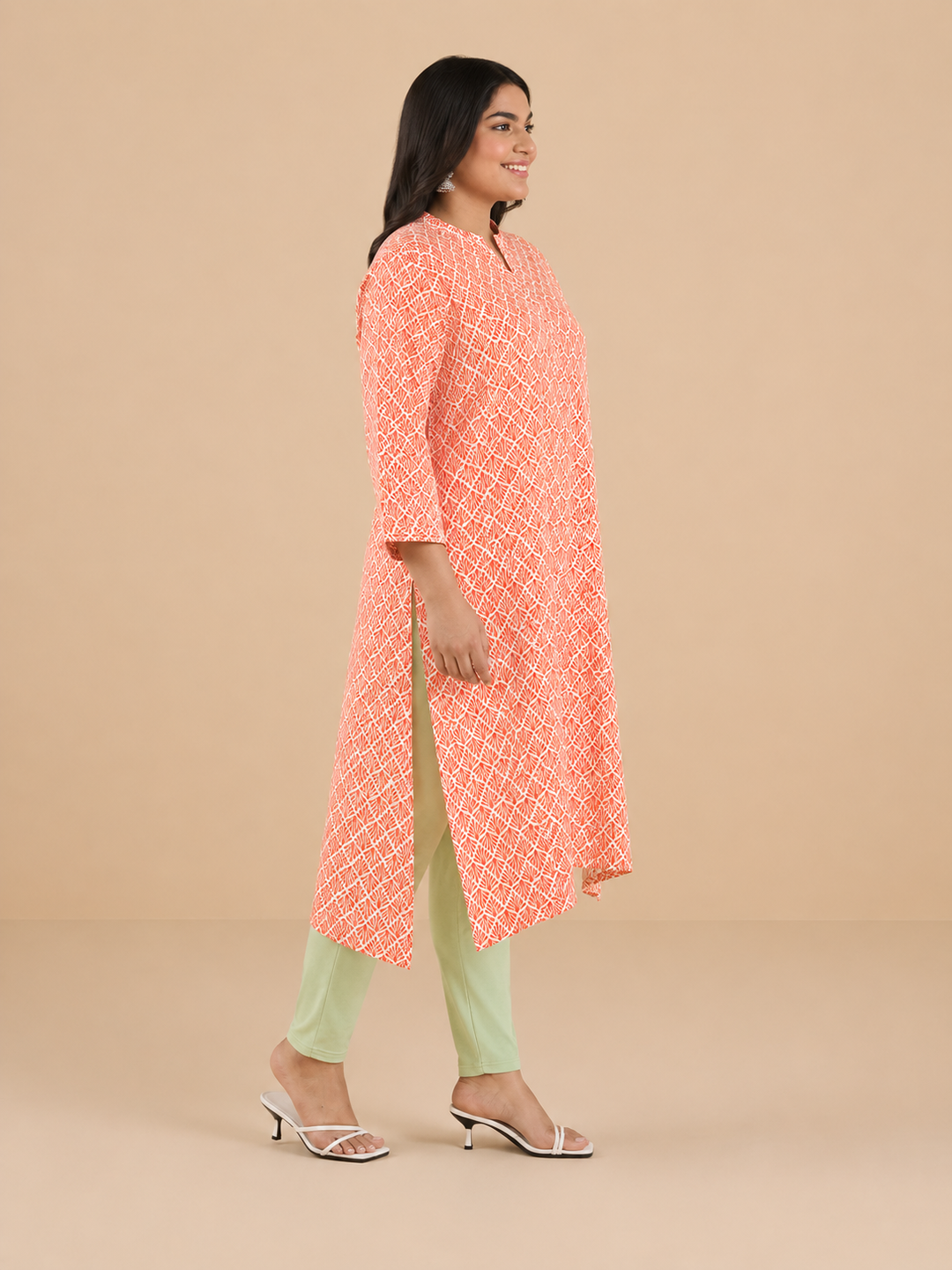 Plus Size Printed Cotton Kurti | XL-7XL