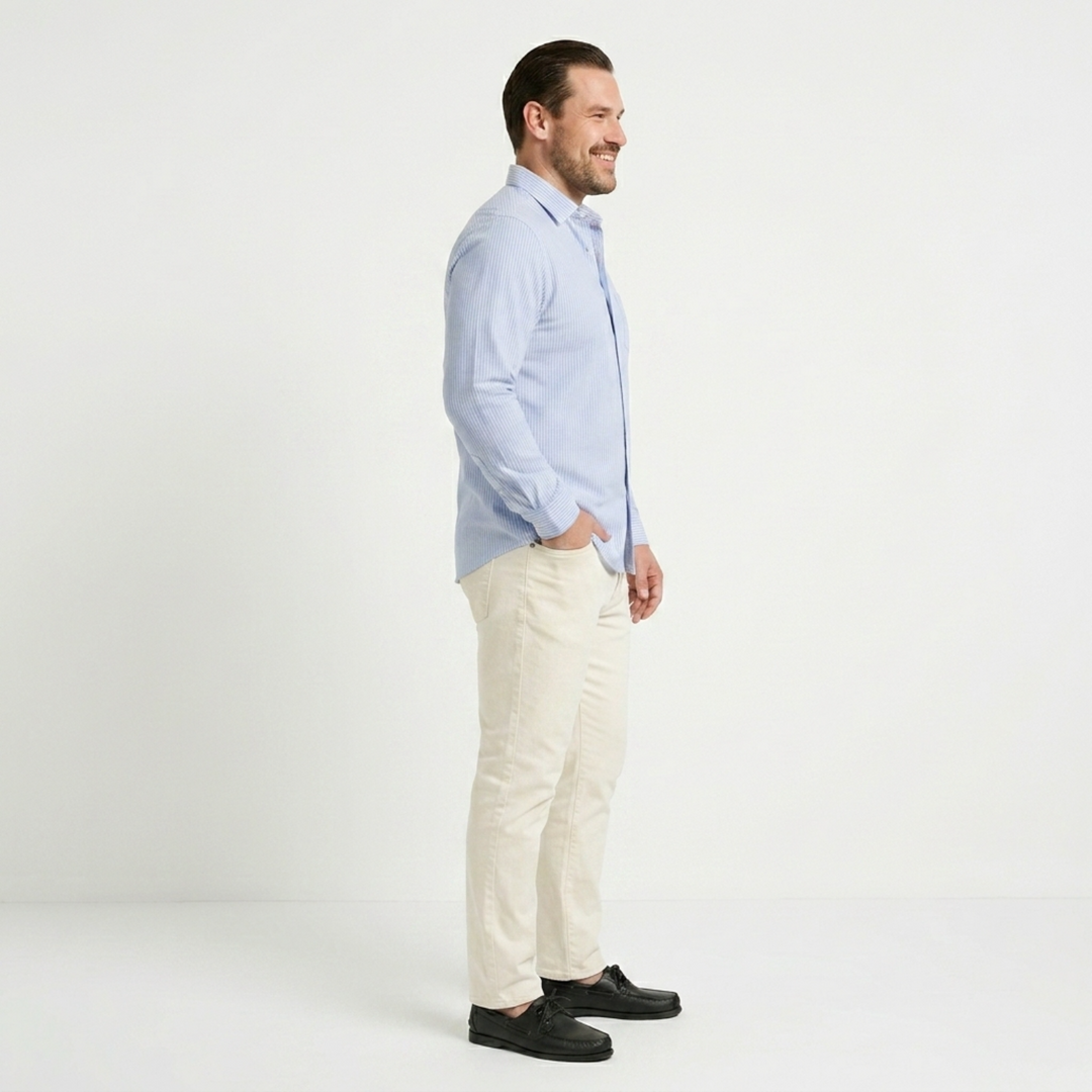 PLUS SIZE MEN’S STRIPE SHIRT | XL-7XL