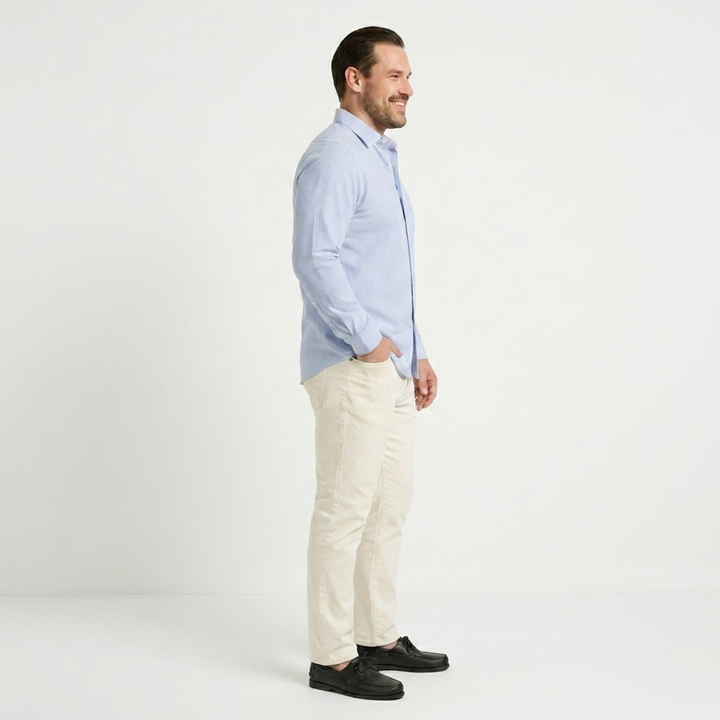 PLUS SIZE MEN’S STRIPE SHIRT | XL-7XL