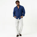 PLUS SIZE LINEN CHECK SHIRT FOR MEN | XL-7XL