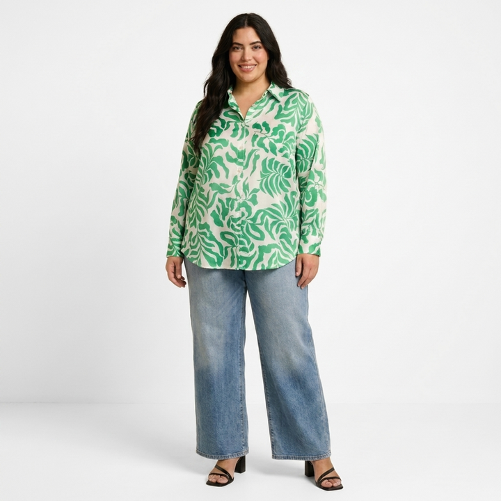 PLUS SIZE WOMEN’S PRINTED SHIRT | XL-7XL