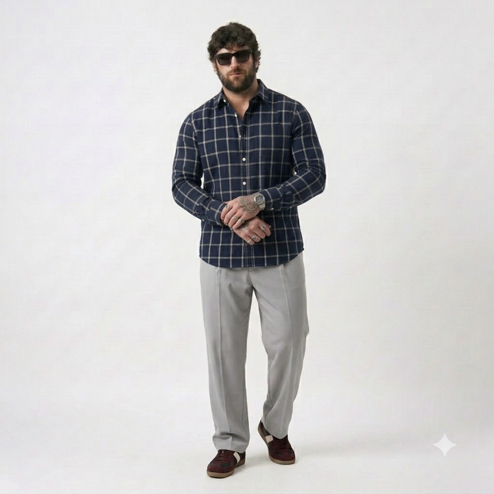 PLUS SIZE CHECK SHIRT FOR MEN | XL-7XL